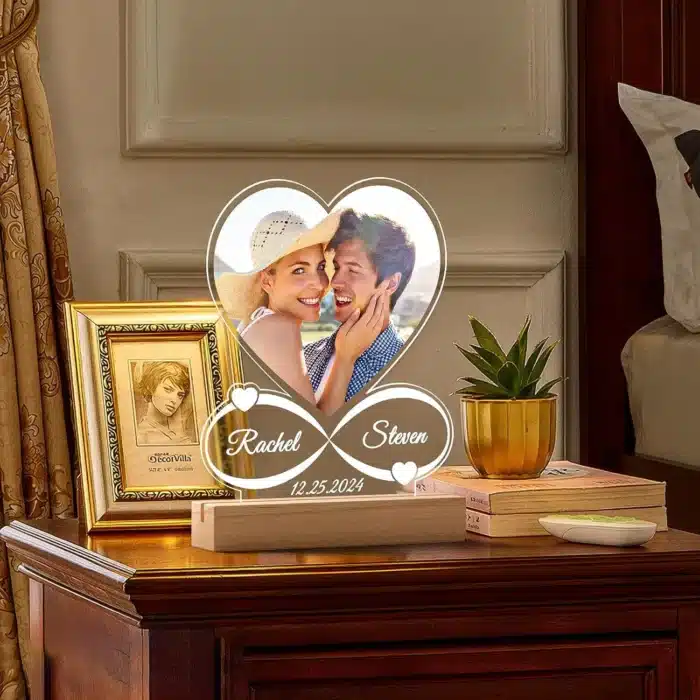 Lampe personnalisée couple photo 3