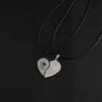 Collier coeur separable couple 4