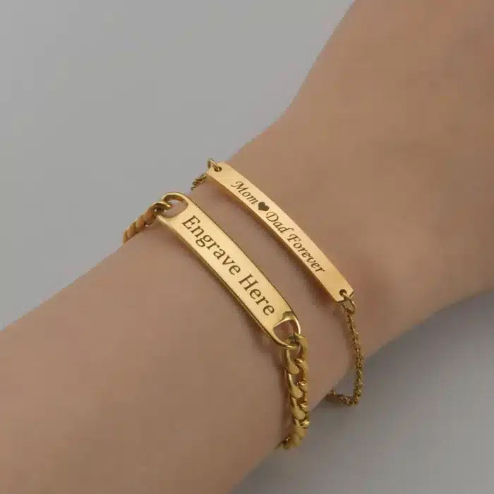 Bracelet couple personnalisable 4