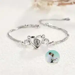 Bracelet photo projection coeur 1