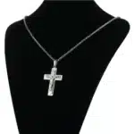 Collier pendentif jésus croix en acier inoxydable couple 5