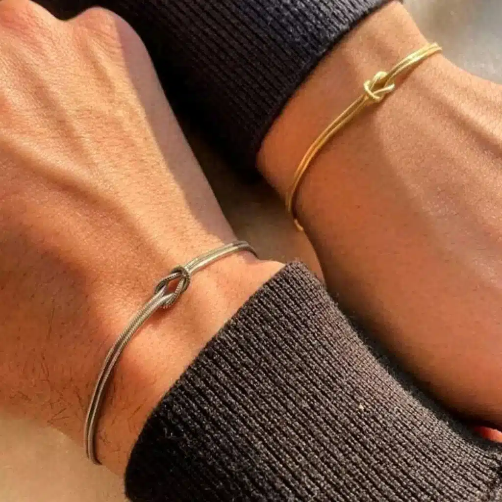 Bracelet noeud couple