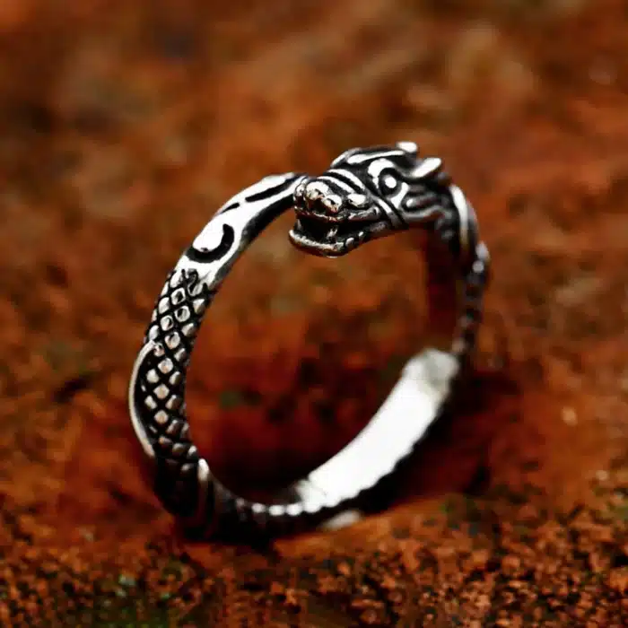 Bague dragon couple 2