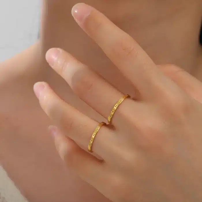 Bague couple Saint Valentin personnalisable 6