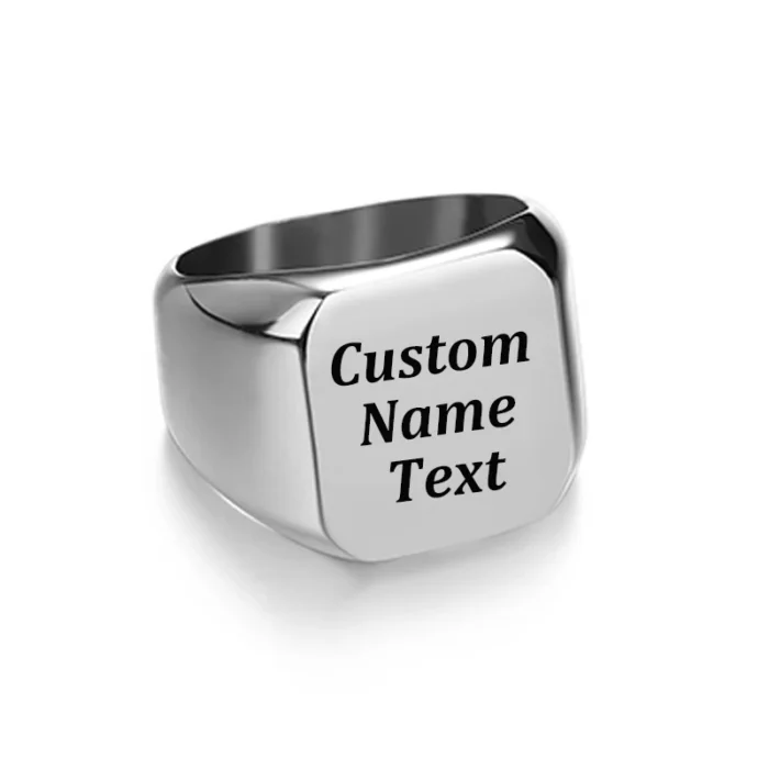Bague couple personnalisée 7