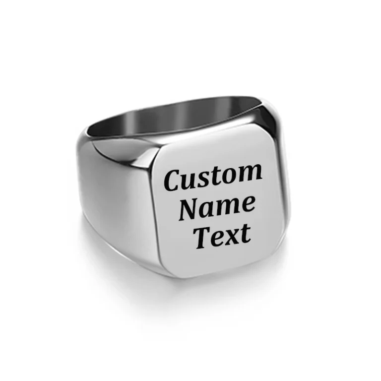 Bague couple personnalisée 7