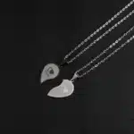 Collier coeur separable couple 3