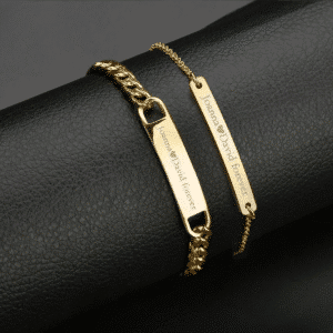 Bracelet a graver couple