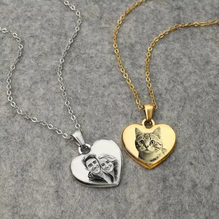 Collier couple personnalisable 1