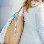 Porte clé couple prénom perles 1