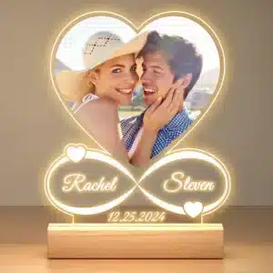 Lampe personnalisée couple photo 1