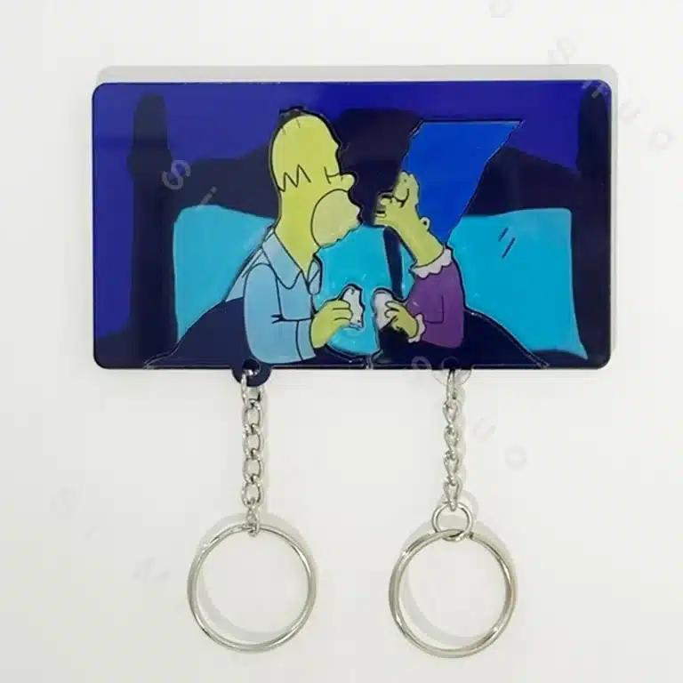 Porte clé couple mural 2