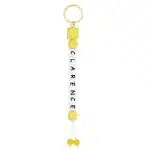 Porte clé couple prénom perles 3