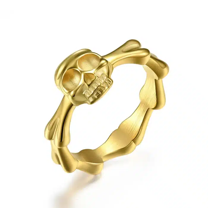 Bague tete de mort couple 2