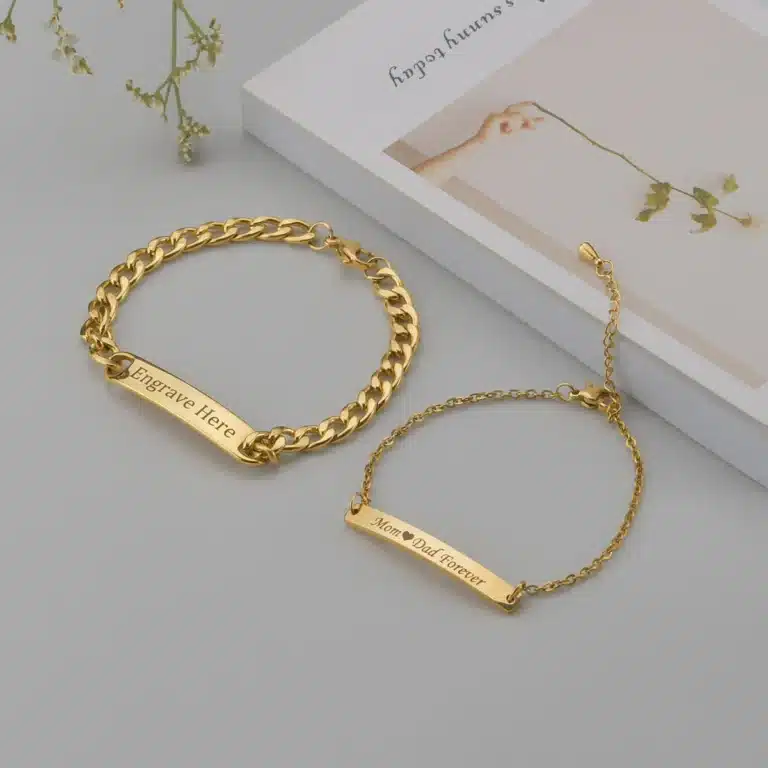 Bracelet couple personnalisable 2