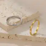 Bague couple Saint Valentin personnalisable 10