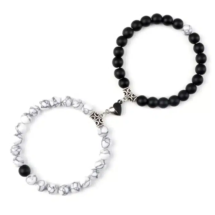 Bracelet couple distance aimanté 1