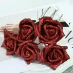 Bouquet de rose éternelle paillette 3