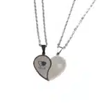 Collier coeur separable couple 5