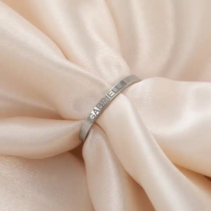 Bague couple Saint Valentin personnalisable 9
