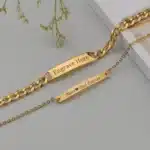 Bracelet couple personnalisable 3