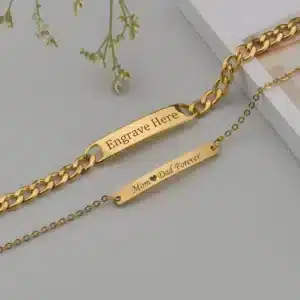Bracelet couple personnalisable 3
