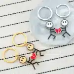 Porte clés couple dessin 1