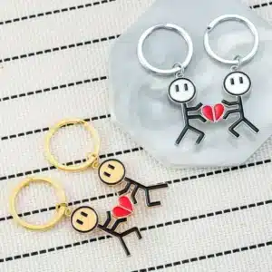 Porte clés couple dessin 1