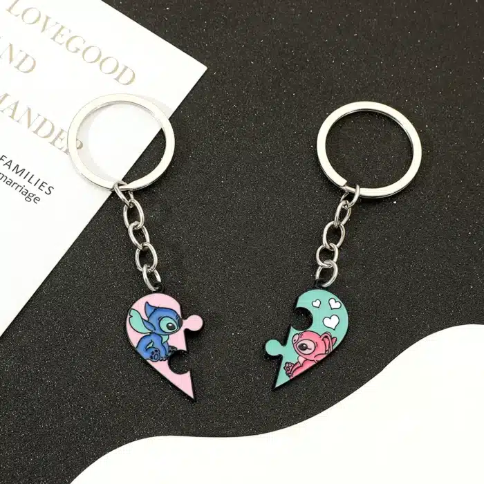 Porte clés Stitch couple 1