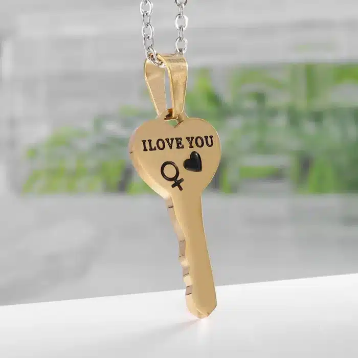 Collier coeur couple 5