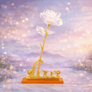 Rose éternelle blanche