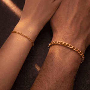 Bracelet couple acier inoxydable