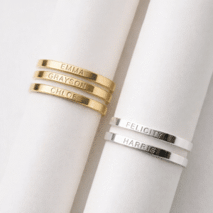 Bague couple Saint Valentin personnalisable