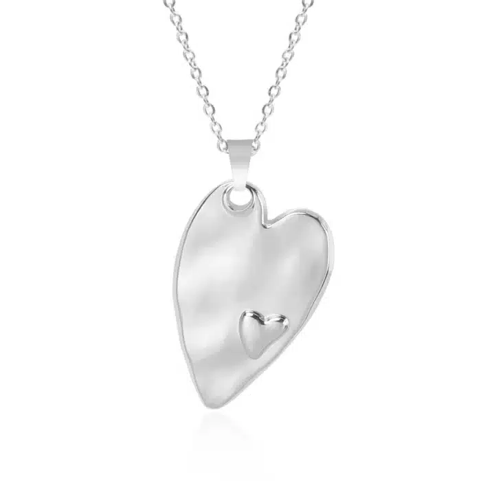 Collier coeur torsadé 5
