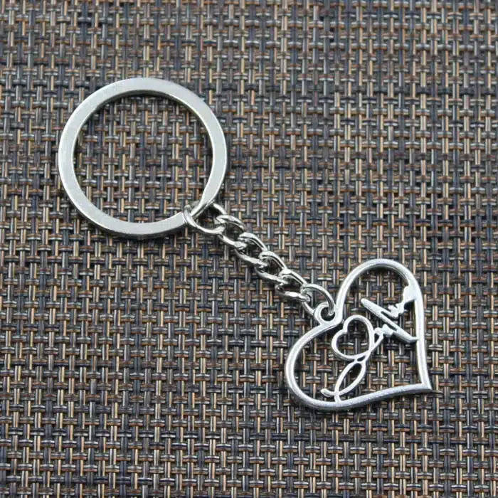 Porte clé couple battements coeurs 3