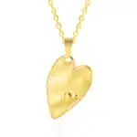 Collier coeur torsadé 3