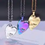 Collier coeur torsadé 1