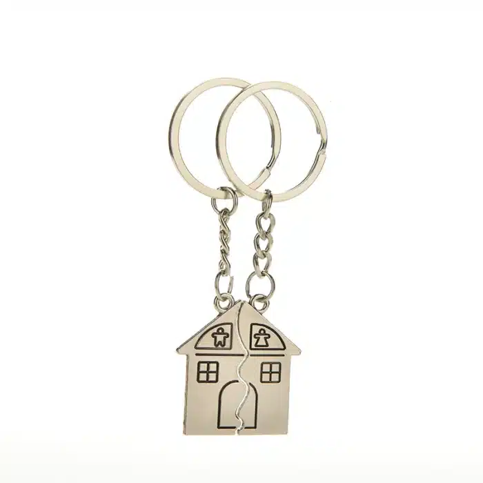 Porte clé couple maison 2