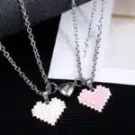 Collier Lego coeur couple 4