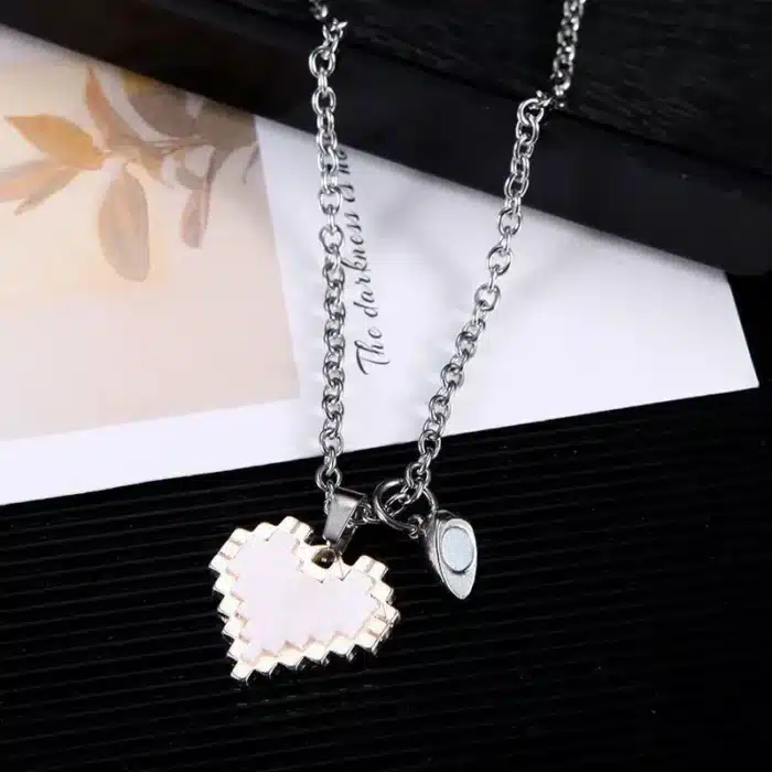 Collier Lego coeur couple 2