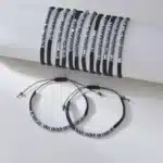 Bracelet couple code morse homme et femme 1