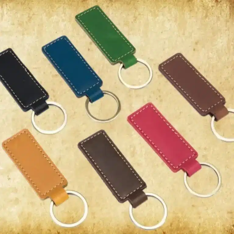 Porte clé couple personnalisable cuir 4