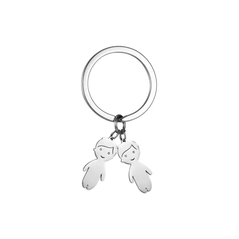 Porte clé couple gravé 2