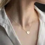 COOLTIME nom personnalisé amour coeur collier en acier inoxydable personnalisé gravé nom pendentif collier bijoux Couple cadeau 3