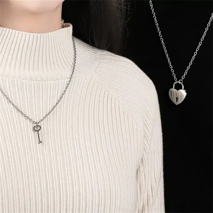 Collier clé couple 2