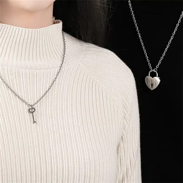 Collier clé couple 2