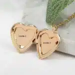 Collier couple coeur a graver 4
