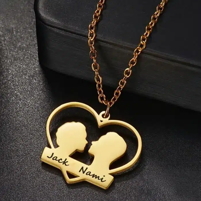 Collier couple prenom 1