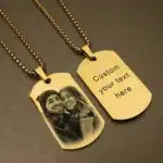 Collier couple avec date 8