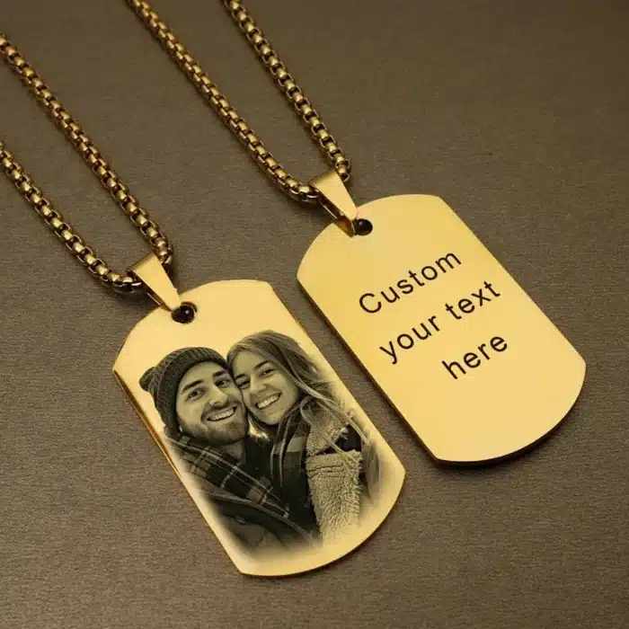 Collier couple avec date 8